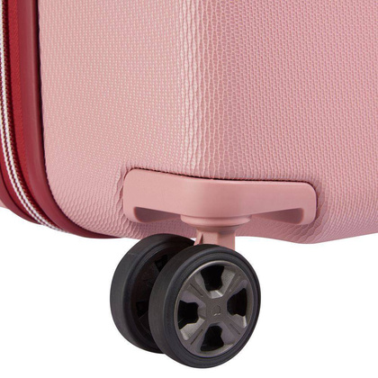 Delsey Chatelet Air 2.0 Mała twarda różowa walizka kabinowa na kółkach 55 cm