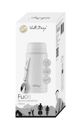 Termos obiadowy 750ml FUORI biały 28104