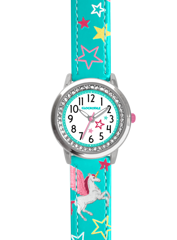 CLOCKODILE Turkusowy zegarek dla dziewczynek JEDNOROŻEC