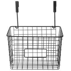 Koszyk zawieszany metalowy kuchenny łazienkowy czarny półka na drzwi drzwiczki szafki
