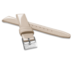 MINET Beżowy skórzany pasek o wysokim połysku GLAMOUR - 20