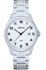 LAVVU Zegarek ze stali nierdzewnej ​GLIMT White