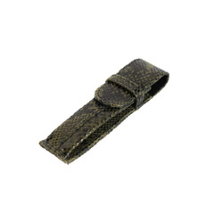 064 Piórnik mała m-k - print wężowy zielony KEMER