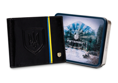 Skórzany portfel męski w orientacji poziomej z systemem rfid