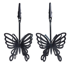 Kpl.2  fotoklipów z czarnym motylem