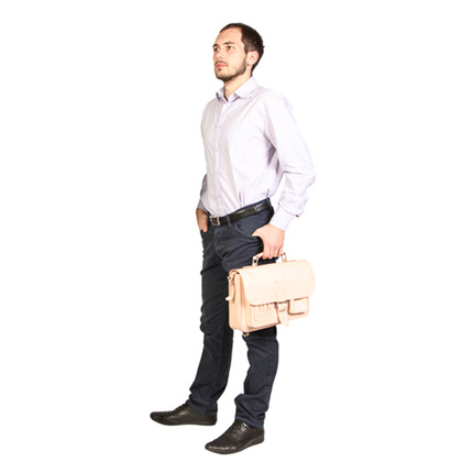 TECZKA SKÓRZANA 3W1 KEMER VOOC Vintage  P13 BRĄZOWA