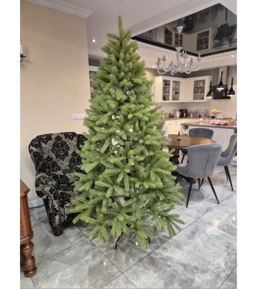 Choinka sztuczna PE09 220 cm FULL PE jasnozielona gęsta z metalowym stojakiem