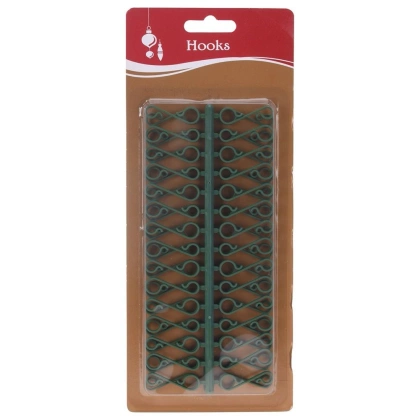 Haczyki do zawieszenia bombek ozdób na choinkę haczyk zielony święta zestaw 60 sztuk