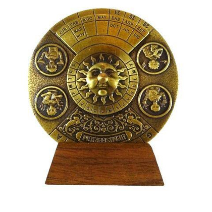 Mosiężny kalendarz wieczysty H27