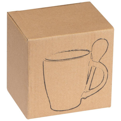 Kubek ceramiczny z łyżeczką 250 ml