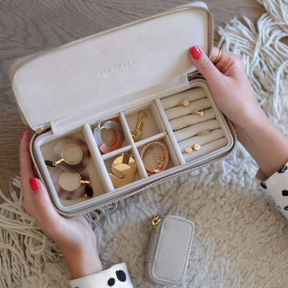 Pudełko podróżne na biżuterię Travel Large Stackers taupe