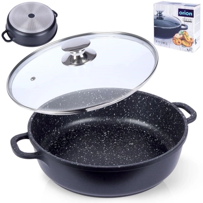 Patelnia granitowa rondel 28 cm GRANDE gaz indukcja