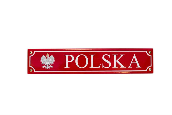 Tablica rejestracyjna Polska PL1 40x8cm metal