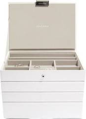 Szkatułka na biżuterię Stackers poczwórna classic biała