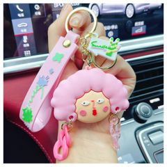 Brelok do kluczy Głowa Loki róż BRL280