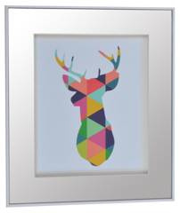 Obrazek-lustro renifer mały