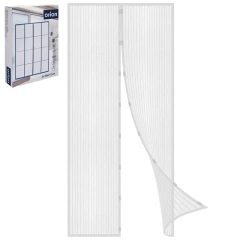 Siatka moskitiera magnetyczna z magnesem na drzwi owady komary biała 212x100 cm