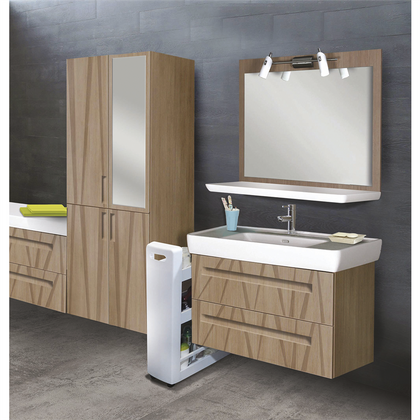 Wielofunkcyjna szafka na kółkach Biała