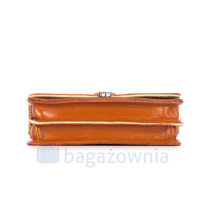 BIG saszetka skórzana do paska KEMER VOOC Vintage P111 KONIAK
