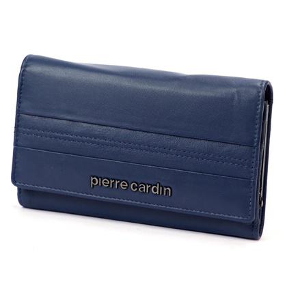 Portfel damski skórzany PIERRE CARDIN TILAK130 455 Granatowy