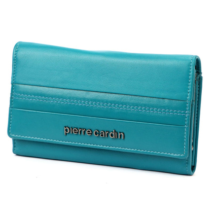 Portfel damski skórzany PIERRE CARDIN TILAK130 455 Granatowy