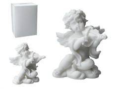 Aniołek grający na skrzypcach - alabaster grecki