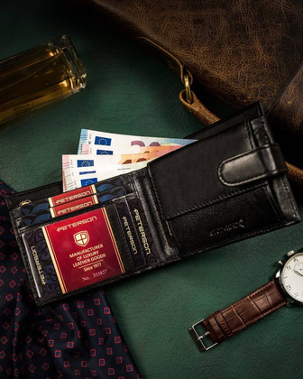 Duży portfel męski z systemem rfid protect