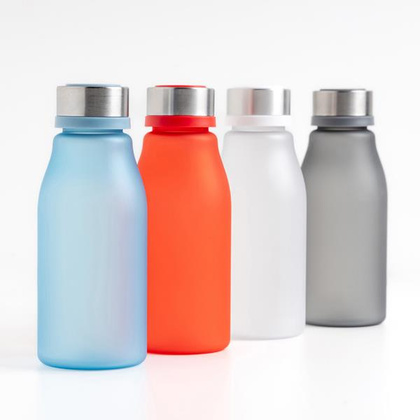Matowa butelka RPET o pojemności 350 ml z karabińczykiem / Bijou