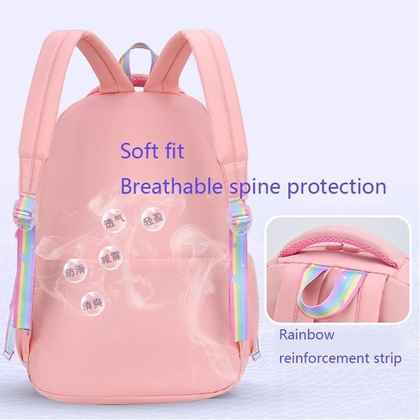 Plecak RAINBOW sweet szkolny uniwersalny kieszonki, odblaski PL160R
