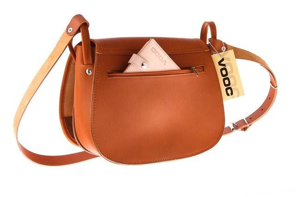 Listonoszka duża torebka KEMER VOOC Vintage P27 Koniak