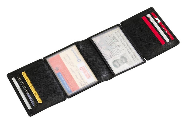 Portfel na karty z RFID KEMER WALL STREET Czarny
