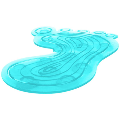 Podkładki antypoślizgowe z przyssawkami stopy niebieskie zestaw 4 szt.