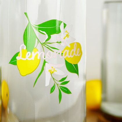 Butelka szklana na lemoniadę z korkiem 1 l