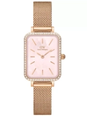 ZEGAREK DAMSKI DANIEL WELLINGTON Quadro Lumine Bezel Melrose Pink DW00100669 + BOX (zw519j)
