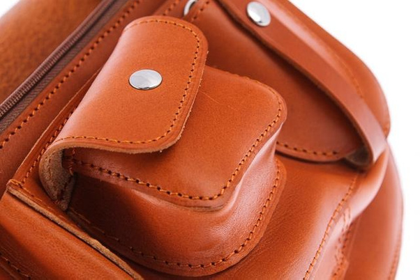 Torebka listonoszka skóra KEMER VOOC Vintage P26 brąz