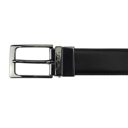 Pasek męski PIERRE CARDIN FWJX5 DOUBLE BLACK-BLUE