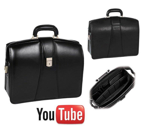 Teczka na laptop McKlein Harrison 17" Czarna