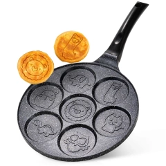 Patelnia do jajek granitowa 7 otworów BASIC LINE 26 cm