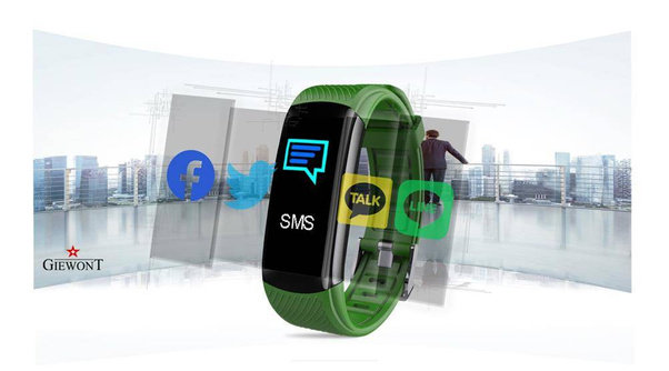 Smartband Giewont GW200-5 + Dodatkowy pasek  zielony