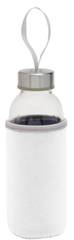 Szklana butelka TAKE WELL,biały/transp