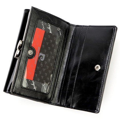 Portfel damski skórzany PIERRE CARDIN 07 SHINY 108 Fioletowy