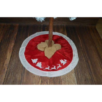 Osłona na stojak pod choinkę śr. 100 cm zdobiona