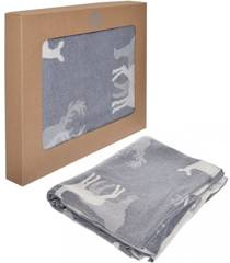 Koc w renifery dwustronny 125x150 cm