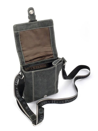 BH-322 NEBRASKA Torba na ramię skórzana Szara