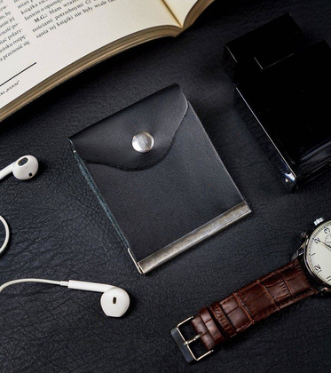 Zestaw prezentowy KEMER długopis i ołówek automatyczny + banknotówka Czarna