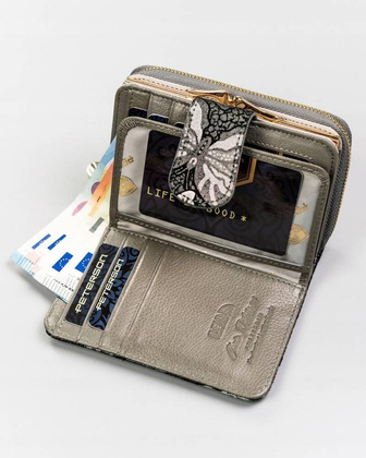 Skórzany portfel damski z systemem RFID