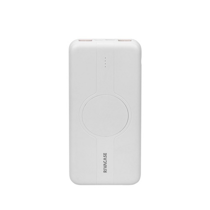 RIVACASE Powerbank VA2601 10000 mAh USB-C 20W + Qi 10W biały