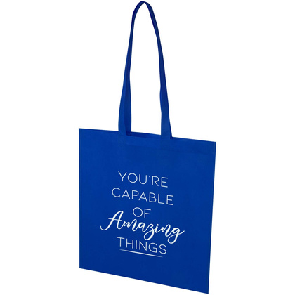 EcoSeal tradycyjna torba na zakupy z włókniny z recyklingu o pojemności 6 l z certyfikatem GRS