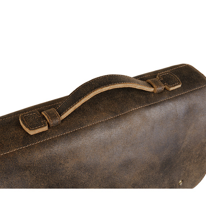 Torba męska Canaletto vintage brązowa skóra naturalna 14 cali TM258s235
