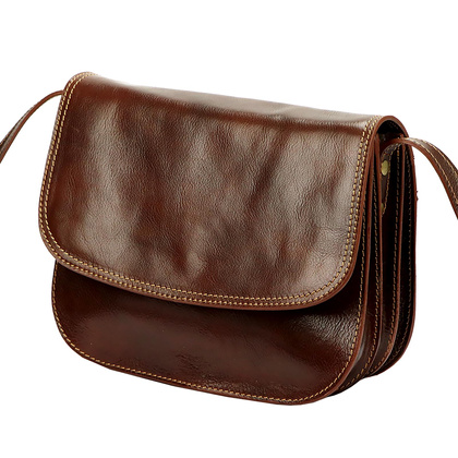 Torebka damska- listonoszka, skóra naturalna 